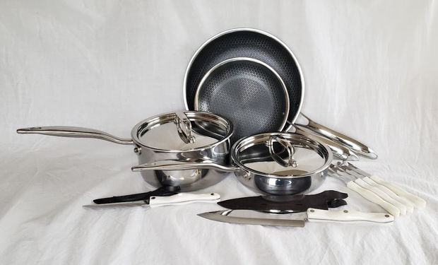 camper van pots pans